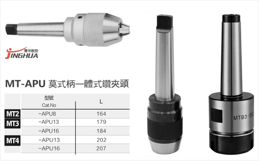 莫式钻夹头规格型号尺寸图